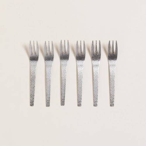 SET X 6 TENEDORES RASTRO 13 CM